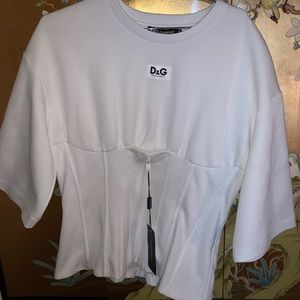 Dolce & Gabbana , corset top , white , with tag , never worn , brand new